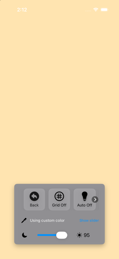 Brightness and color temperature controls