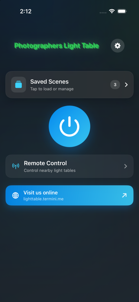 Main menu